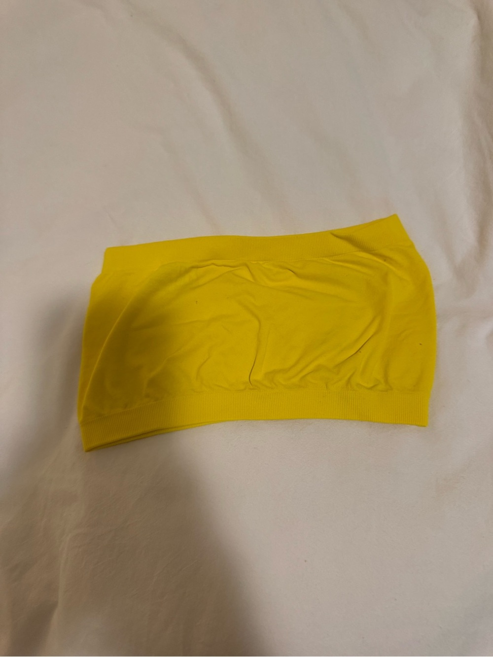 Yellow seamless tube top